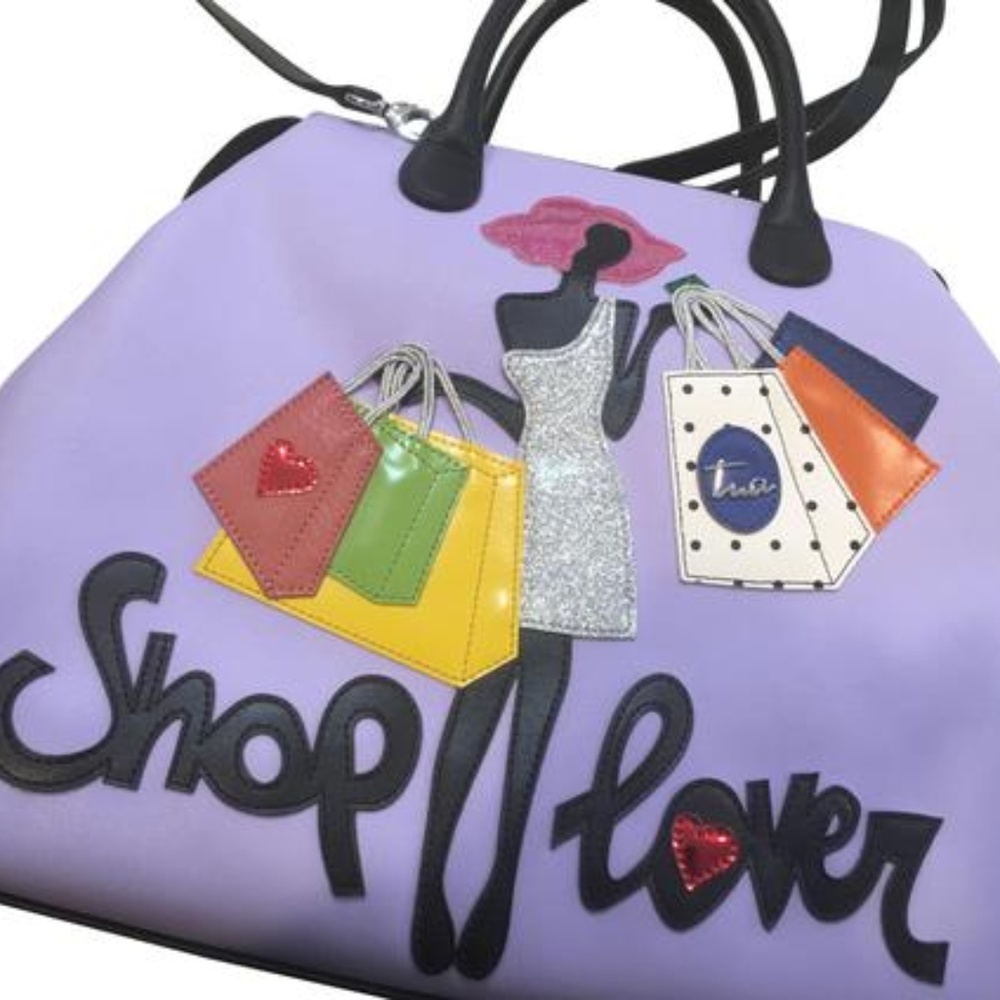 Shop Lover Multicolor Leather Tote